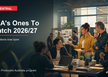 TV Central graphic for SPA's Ones To Watch 2026/27 program applications.