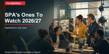 TV Central graphic for SPA's Ones To Watch 2026/27 program applications.