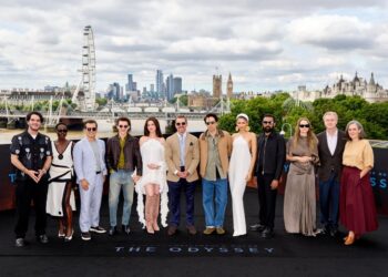 Christopher Nolan and the cast of The Odyssey in London ahead of the world premiere