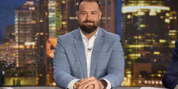 Aaron Woods on The Agenda Setters Rugby League on Channel 7.