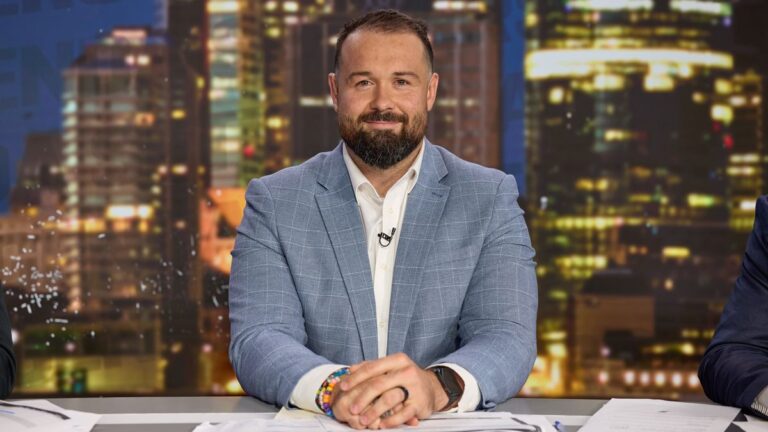 Aaron Woods on The Agenda Setters Rugby League on Channel 7.