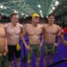 Australia's men's 4x200m freestyle relay team after winning gold at Glasgow 2026.