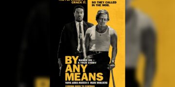 By Any Means poster featuring Yahya Abdul-Mateen II and Mark Wahlberg
