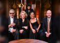 Claudia Winkleman with guests on The Claudia Winkleman Show
