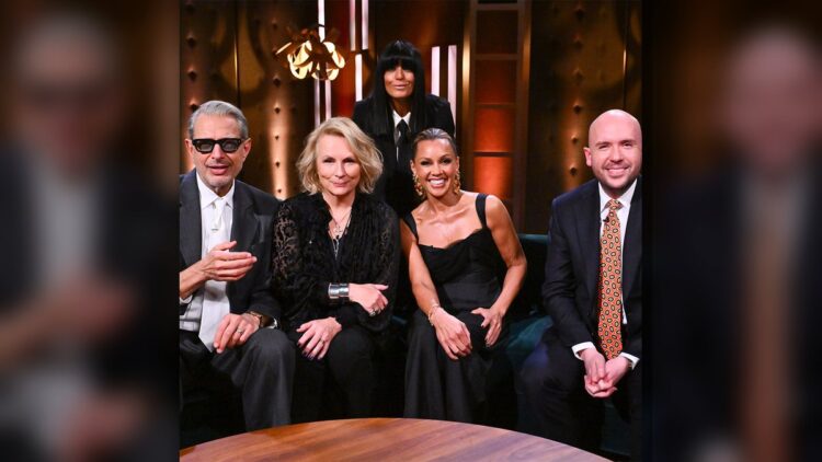 Claudia Winkleman with guests on The Claudia Winkleman Show