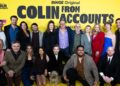 Cast of Colin From Accounts at the final season celebration event