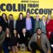Cast of Colin From Accounts at the final season celebration event