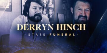 Derryn Hinch State Funeral artwork for the 7NEWS special.
