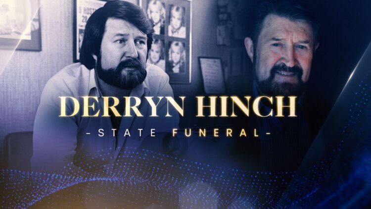 Derryn Hinch State Funeral artwork for the 7NEWS special.