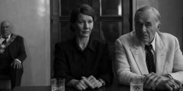 Sandra Huller and Hanns Zischler in Fatherland.