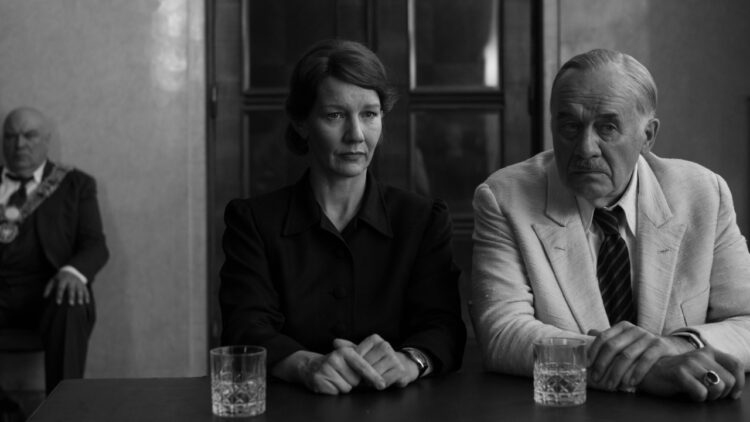 Sandra Huller and Hanns Zischler in Fatherland.