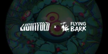 Flying Bark and Lightfold collaboration artwork.