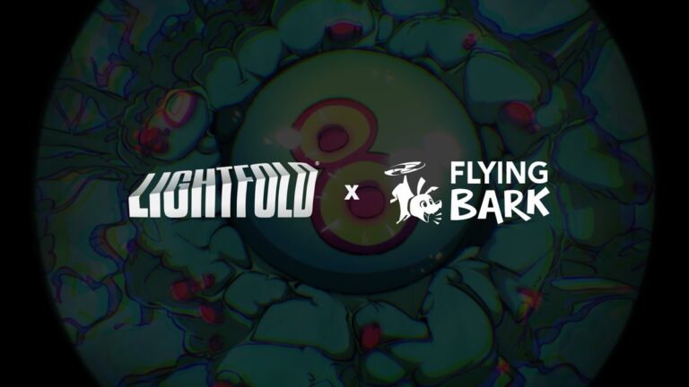 Flying Bark and Lightfold collaboration artwork.