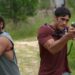 Home and Away characters Cash and Tane play laser tag during the upcoming event week