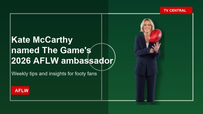 Kate McCarthy named The Game's 2026 AFLW ambassador