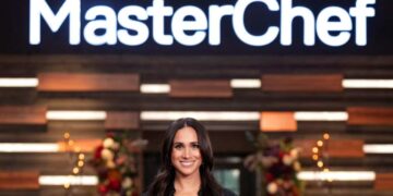 Meghan, Duchess of Sussex on the MasterChef Australia set