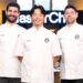 Vinnie, Aaron and Petro in the MasterChef Australia kitchen