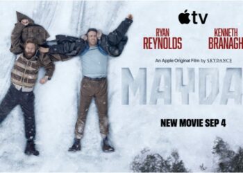 Ryan Reynolds and Kenneth Branagh in Mayday key art for Apple TV