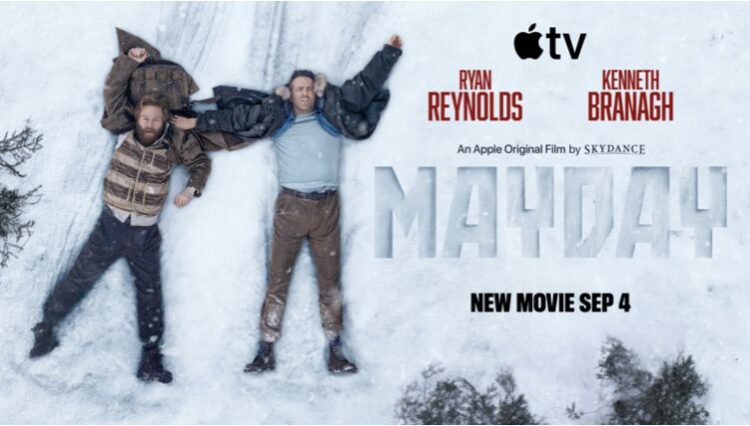 Ryan Reynolds and Kenneth Branagh in Mayday key art for Apple TV