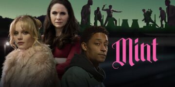 Emma Laird, Laura Fraser and cast in Mint on BritBox Australia
