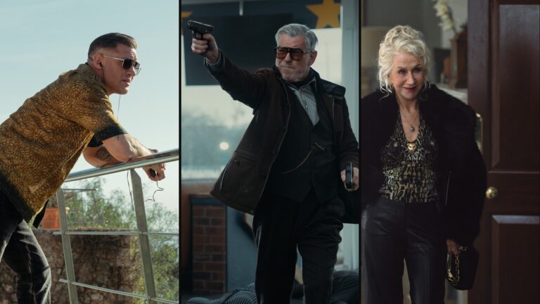 Tom Hardy, Pierce Brosnan and Helen Mirren in Mobland season two.