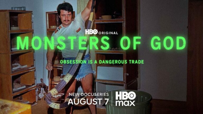 Official key art for HBO documentary series Monsters of God