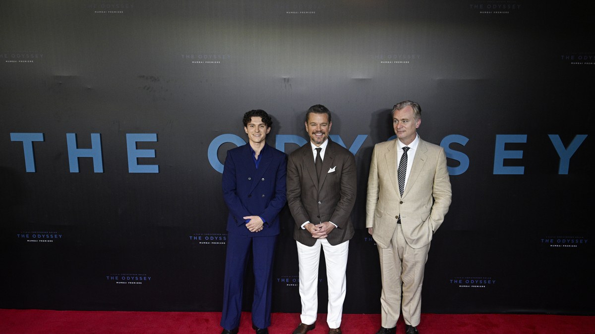 Tom Holland, Matt Damon and Christopher Nolan on the Mumbai red carpet