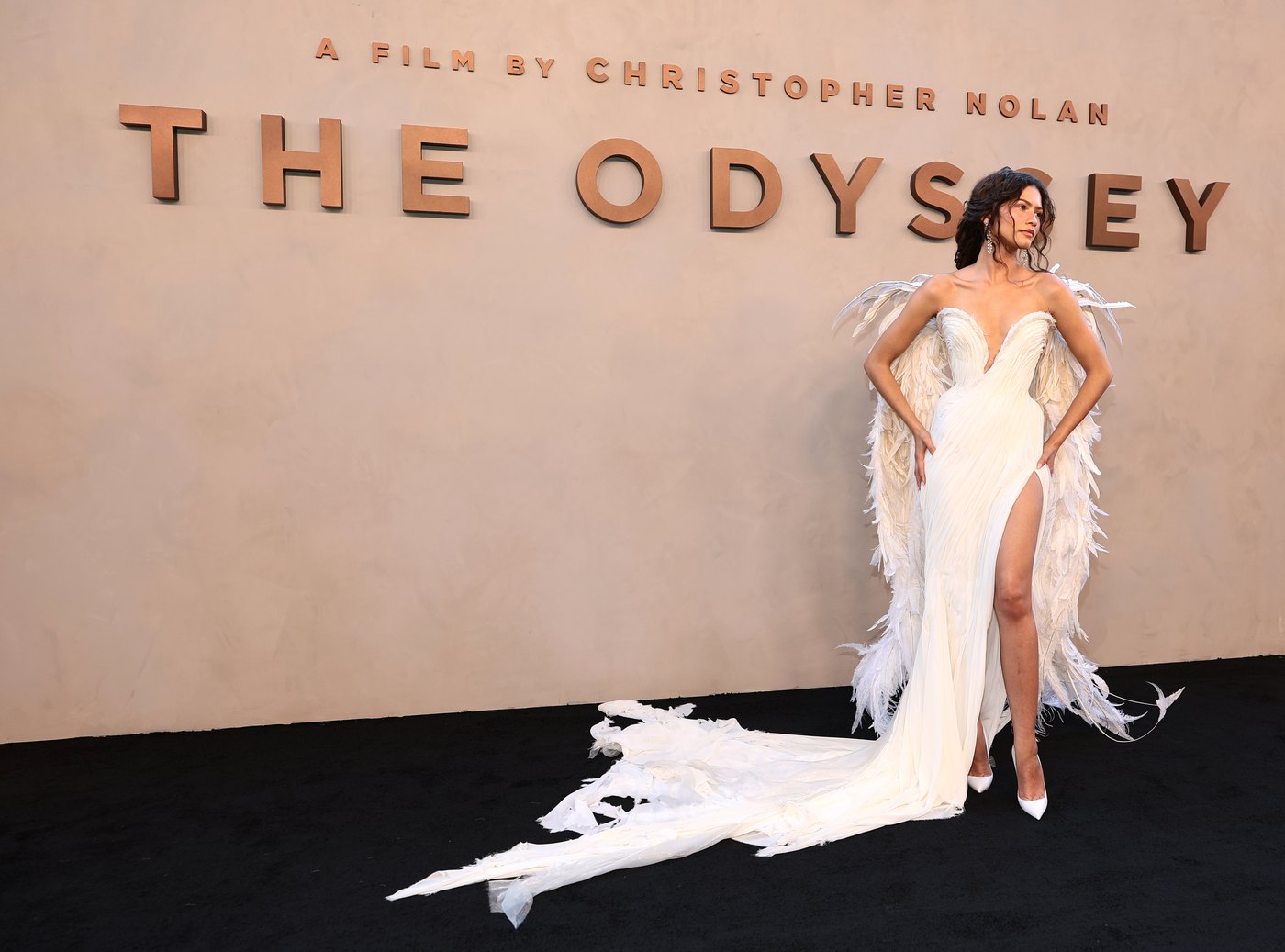 Zendaya on the red carpet for The Odyssey
