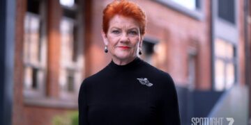 Pauline Hanson in 7NEWS Spotlight Presents Pauline Goes Global