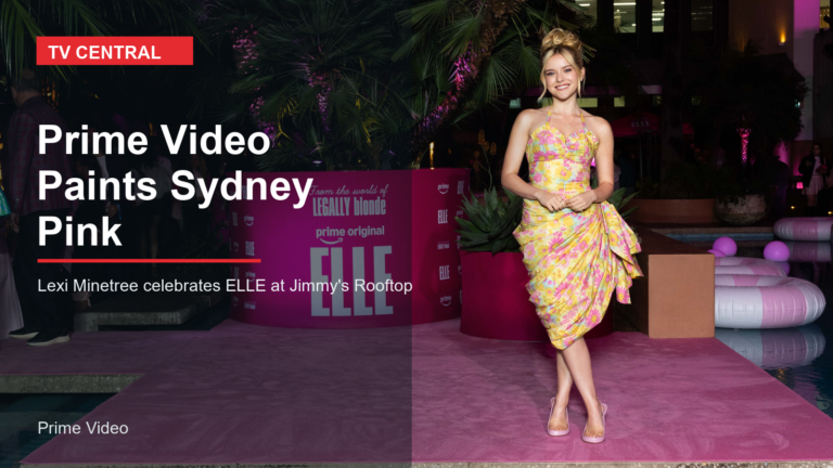 TV Central feature image for Prime Video and Lexi Minetree celebrating ELLE in Sydney.