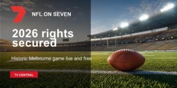 Seven secures Australian free-to-air NFL rights for the 2026 season.