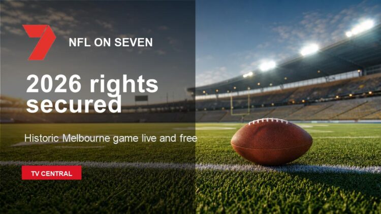 Seven secures Australian free-to-air NFL rights for the 2026 season.