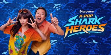 Ken Jeong and Rei Ami in K-Pop Shark Heroes for Shark Week 2026