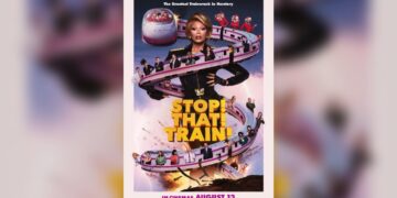 Stop That Train key art featuring RuPaul and the cast on a train.