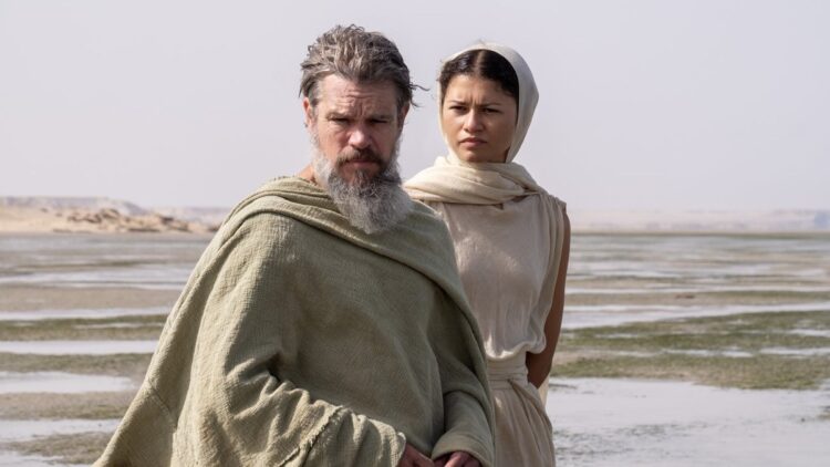 Matt Damon and Zendaya in The Odyssey