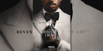 Official teaser poster for The Thomas Crown Affair starring Michael B Jordan