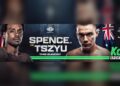 Official Main Event artwork for Errol Spence Jr versus Tim Tszyu on Kayo Sports.