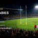 Wallabies v Italy rugby stadium image for Saturday TV ratings with integrated Nine logo and red TV Central label