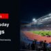 Realistic stadium broadcast image for Wednesday TV ratings with TV Central label and Glasgow ratings text.