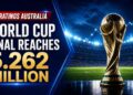 TV Ratings Australia Monday 20 July 2026 World Cup final reaches 5.262 million viewers
