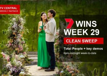 Weekly Ratings Australia Week 29 2026 Seven wins clean sweep