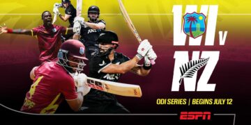 West Indies v New Zealand ODI series on ESPN