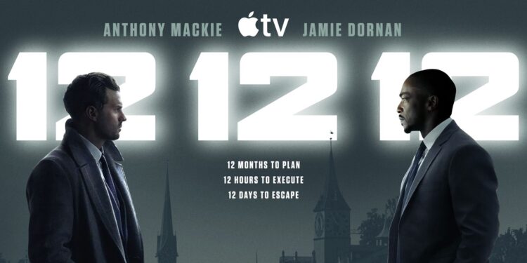 Anthony Mackie and Jamie Dornan in the Apple TV series 12 12 12.