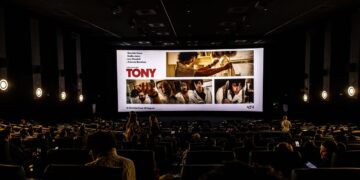 Audience members attend the Sydney preview screening of A24's TONY at Event Cinemas George Street.
