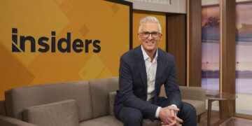 David Speers on the Insiders set as the ABC program celebrates its 25th anniversary