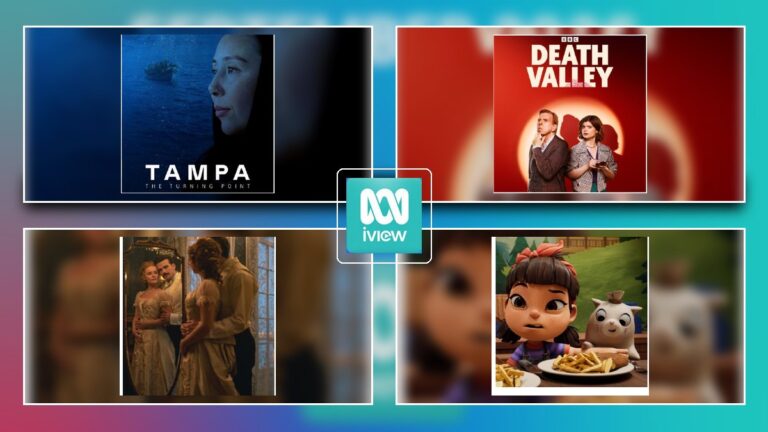 ABC iview September 2026 highlights including Tampa, Death Valley, The Forsytes and Flower and Flour