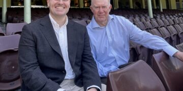 ABC Sport commentators Corbin Middlemas and Jim Maxwell