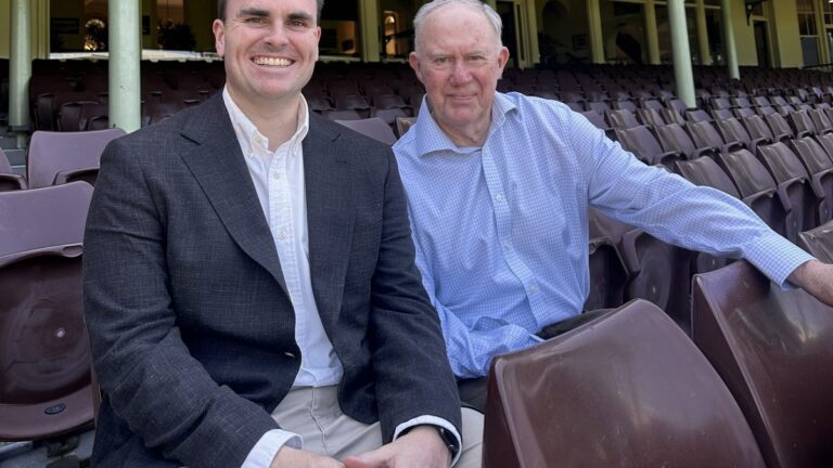 ABC Sport commentators Corbin Middlemas and Jim Maxwell