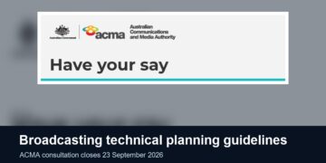 ACMA consultation on broadcasting technical planning guidelines