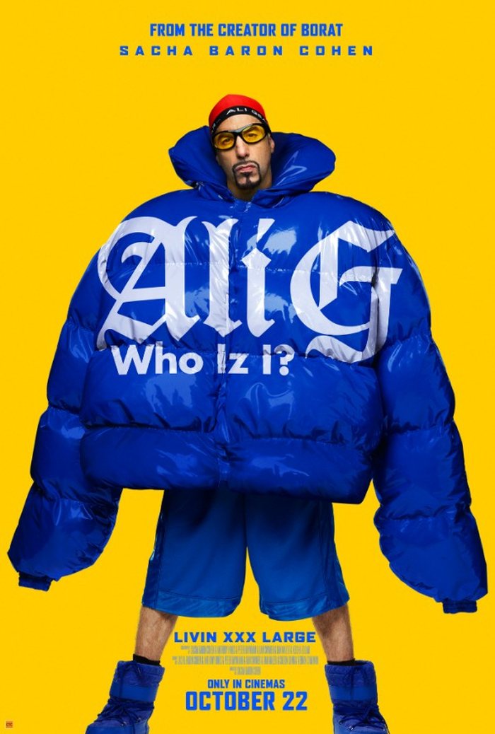 Official poster for ALI G WHO IZ I starring Sacha Baron Cohen
